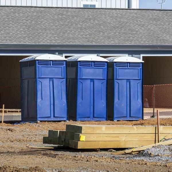 Heavy-duty construction site porta potty in Woodland, California