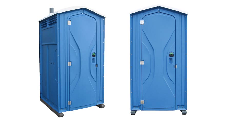 Long-term porta potty units on site in Woodland, California